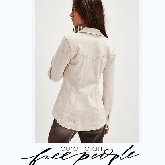 Free People denim jacket - Picture 3 of 4